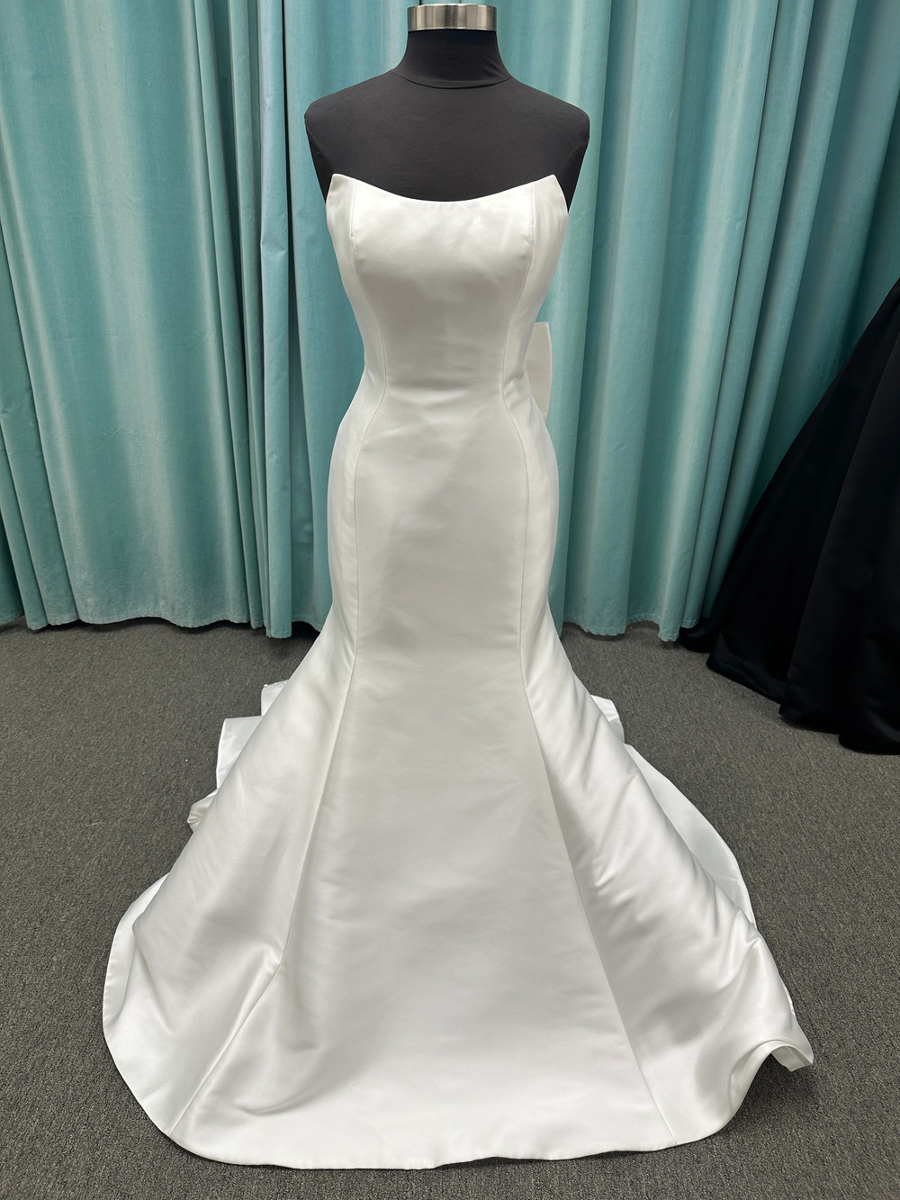 Stella York Style SY8159 Strapless Mikado Fit-and-Flare Wedding Dress with Bow
